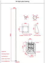 Cono palo lampione solare 9M 60-170 specifiche. Pdf
